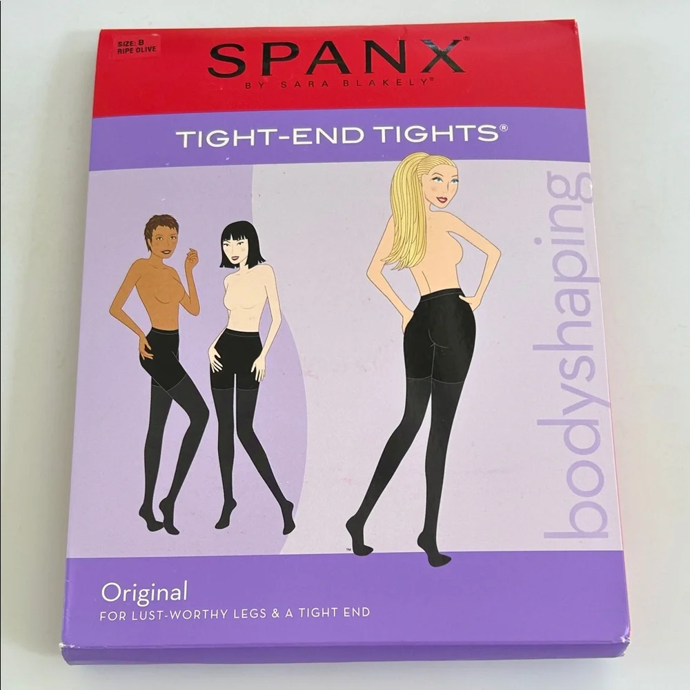 SPANX Tight-End Bodyshaping Tights Ripe Olive Size B NWT